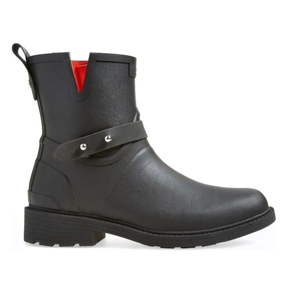(Sold) Rag & Bone Moto Rain Boots Black 38 - Picture 2 of 11